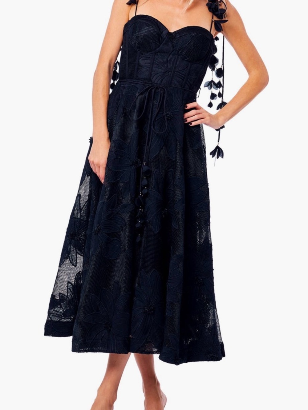Ciebon Emilia bustier lace Midi Dress cocktail - Picture 3 of 8